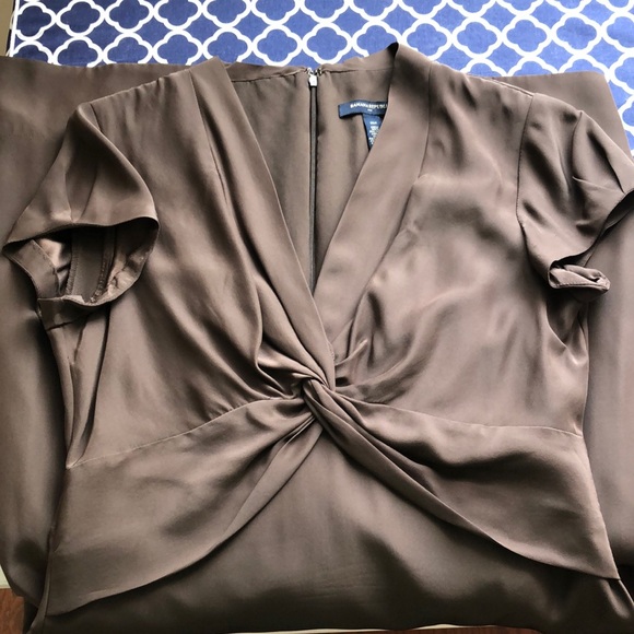 Banana Republic Chocolate silk work dress - Picture 2 of 5